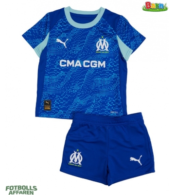 Olympique de Marseille Tredjeställ Barn 2025-26 Kortärmad (+ Korta byxor)
